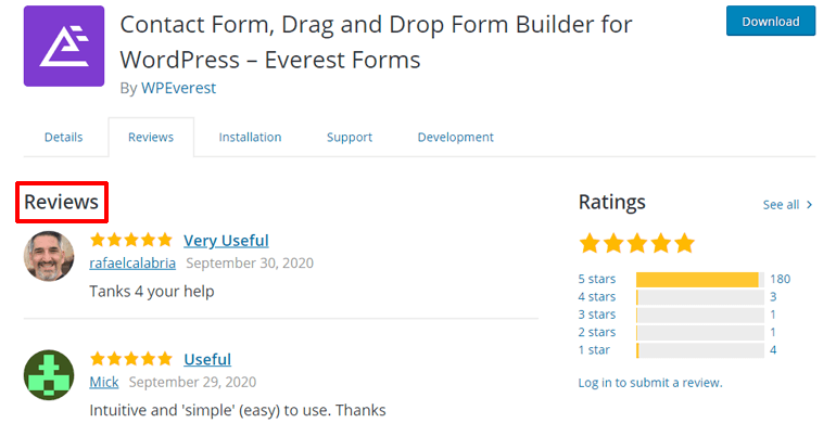 Everest Forms User Reviews