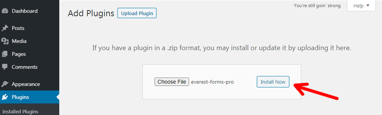 Installing Premium Plugin