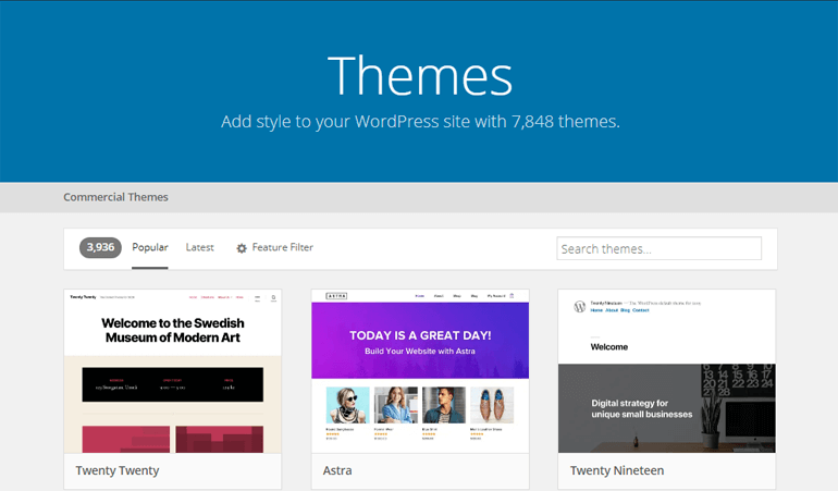 WordPress Theme Repository