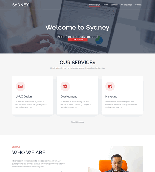 Sydney WordPress Landing Themes