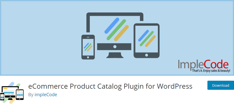 eCommerce Product Catalogue Plugin