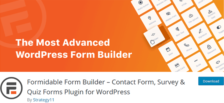 Formidable Forms Drag and Drop Form Builder Plugin