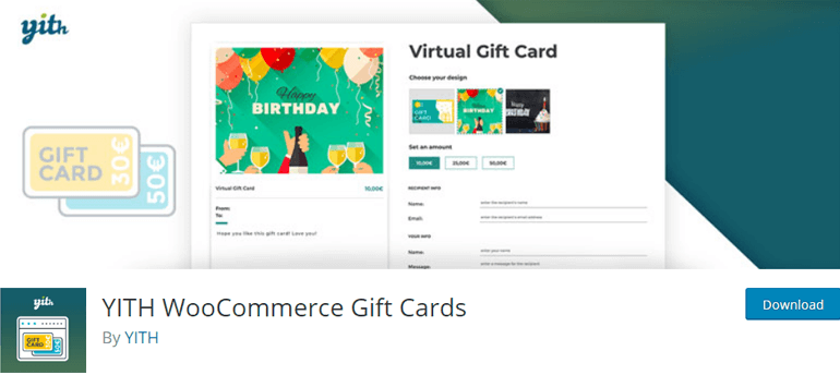 YITH WooCommerce Gift Cards