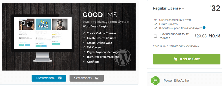 GoodLMS WordPress Online Course Plugin