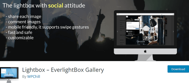 Lightbox Everlightbox Gallery - One of the Free WordPress Gallery Plugins