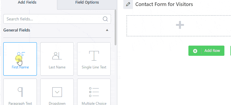 Drag and Drop Fields for WordPress Form Repeatable Fields