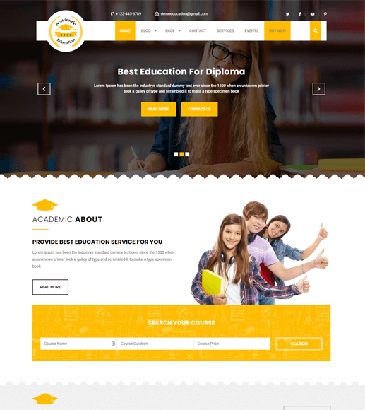 VW Education Academy - One of the Free WordPress LMS Themes