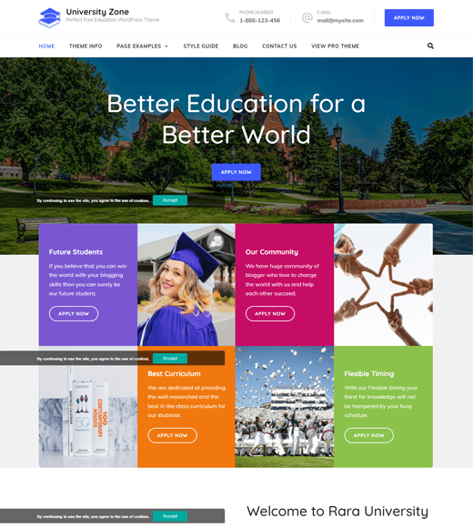 Education Zone - Free WordPress LMS Theme