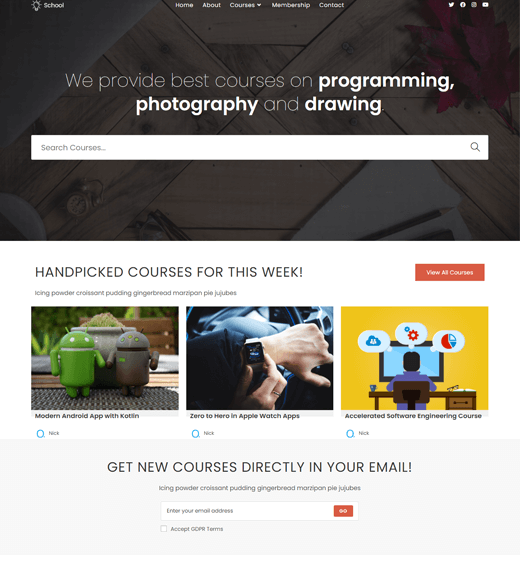 OceanWP - One of the Best Free WordPress LMS Themes