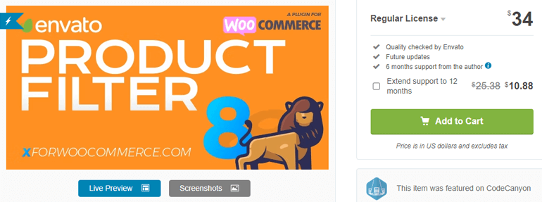 Product Filter WooCommerce