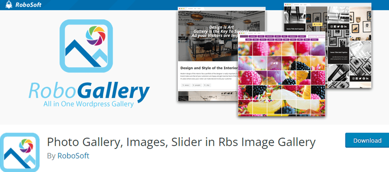 RoboGallery - One of the Free WordPress Gallery Plugins