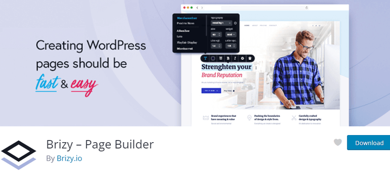Brizy WordPress Page Builder