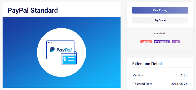 PayPal Standard Premium Add-on