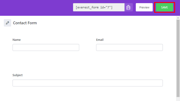 Save New Contact Form
