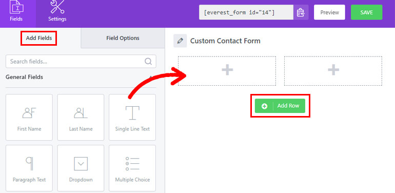 Add Fields to Create Contact Form WordPress