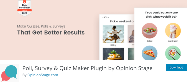 Opinion Stage Best WordPress Quiz Plugins