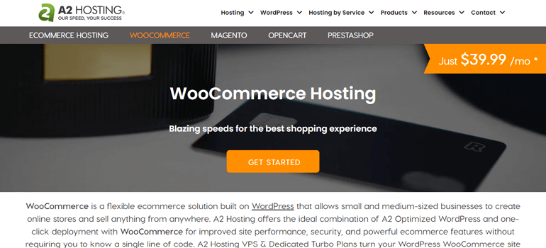 A2 Hosting Best WooCommerce Hosting