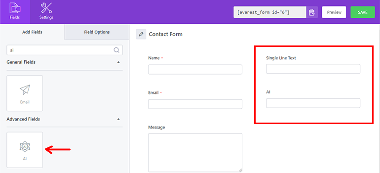 AI in WordPress Contact Forms