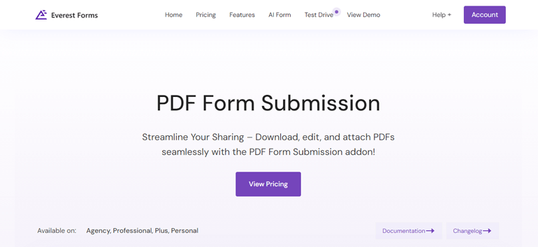 Everest Forms PDF Form Submission Add-on