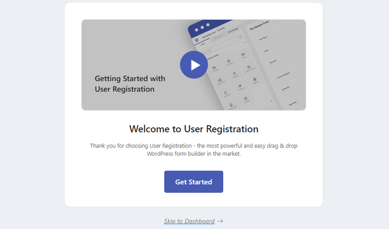 Welcome to User Registration