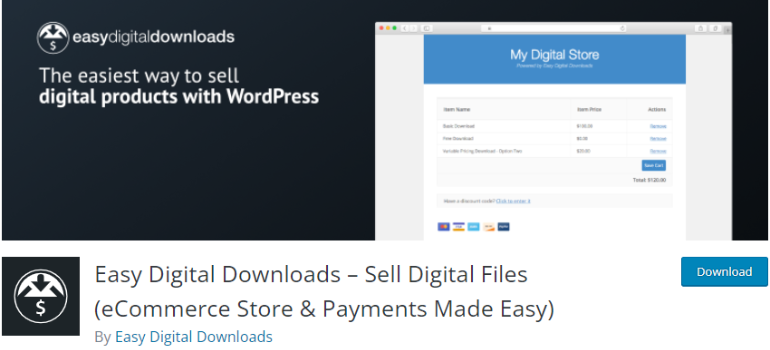 Easy Digital Download eCommerce Plugin for WordPress