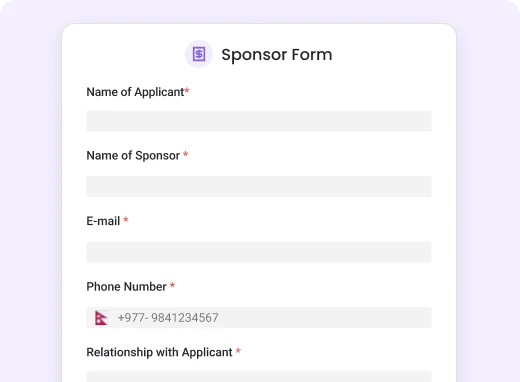 Sponsor Form